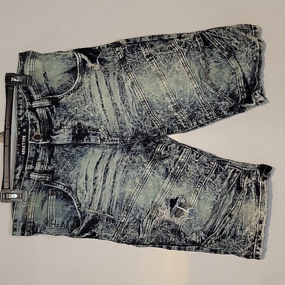 Arketype Distressed Jean Shorts